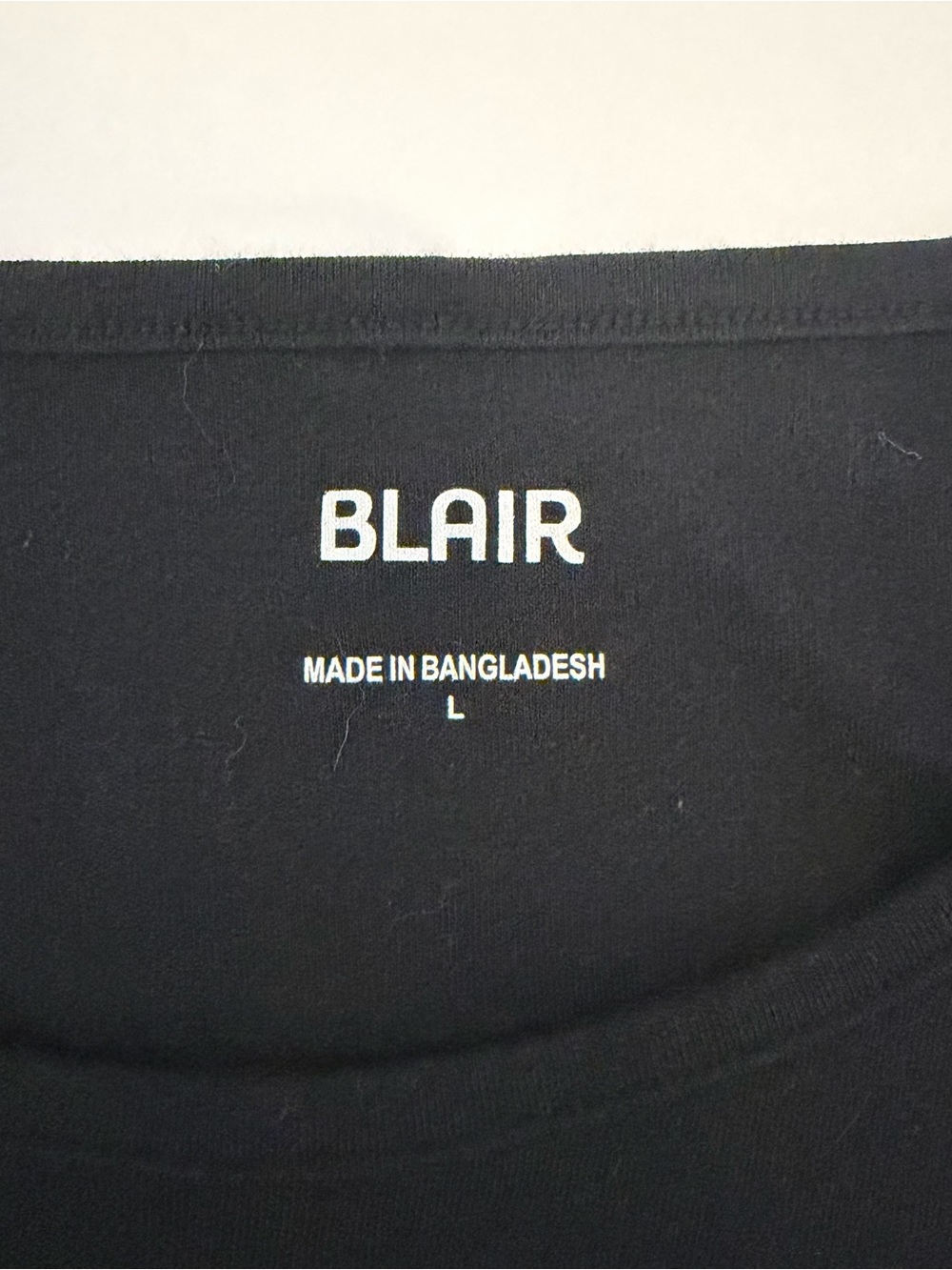 Blair Women’s Black Long Sleeve Crew Neck Basic Casual Top Size Large L - Picture 4 of 4